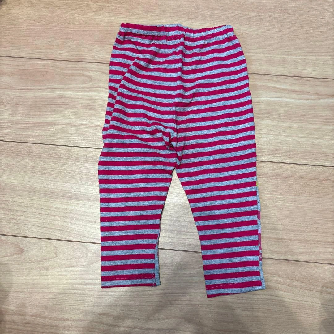 ウサギとハートのプリントパンツ 95cm未満の写真2枚目