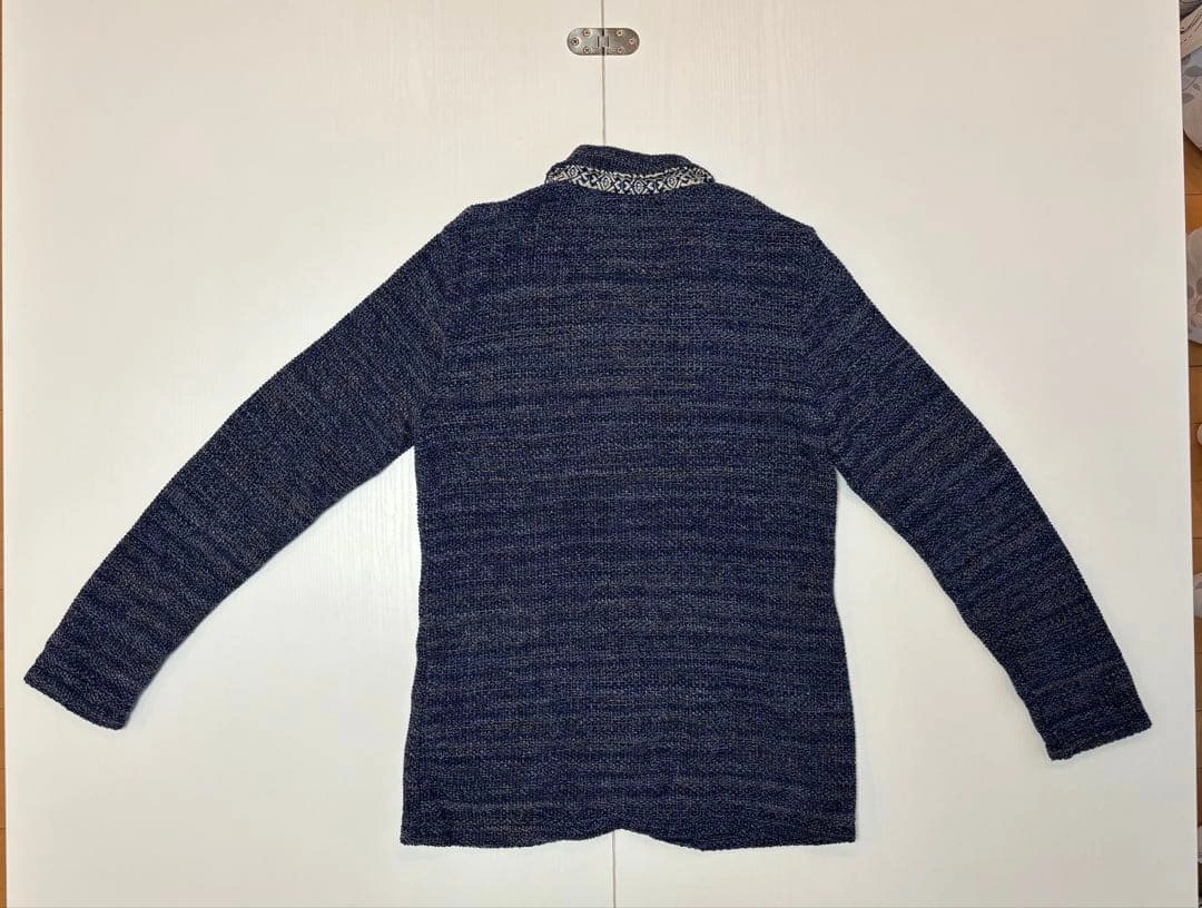 ZARA MAN ネイビー ジャケット(カーディガン)の写真2枚目