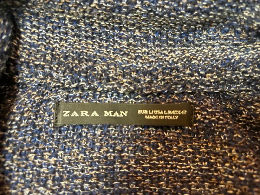 ZARA MAN ネイビー ジャケット（カーディガン）の写真3枚目
