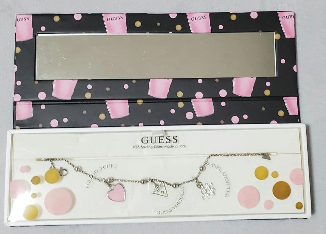 GUESS 925 シルバーブレスレット(未使用・箱付き)