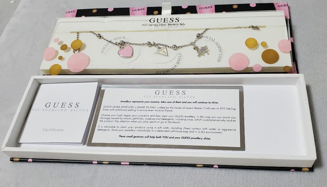 GUESS 925 シルバーブレスレット（未使用・箱付き）の写真3枚目