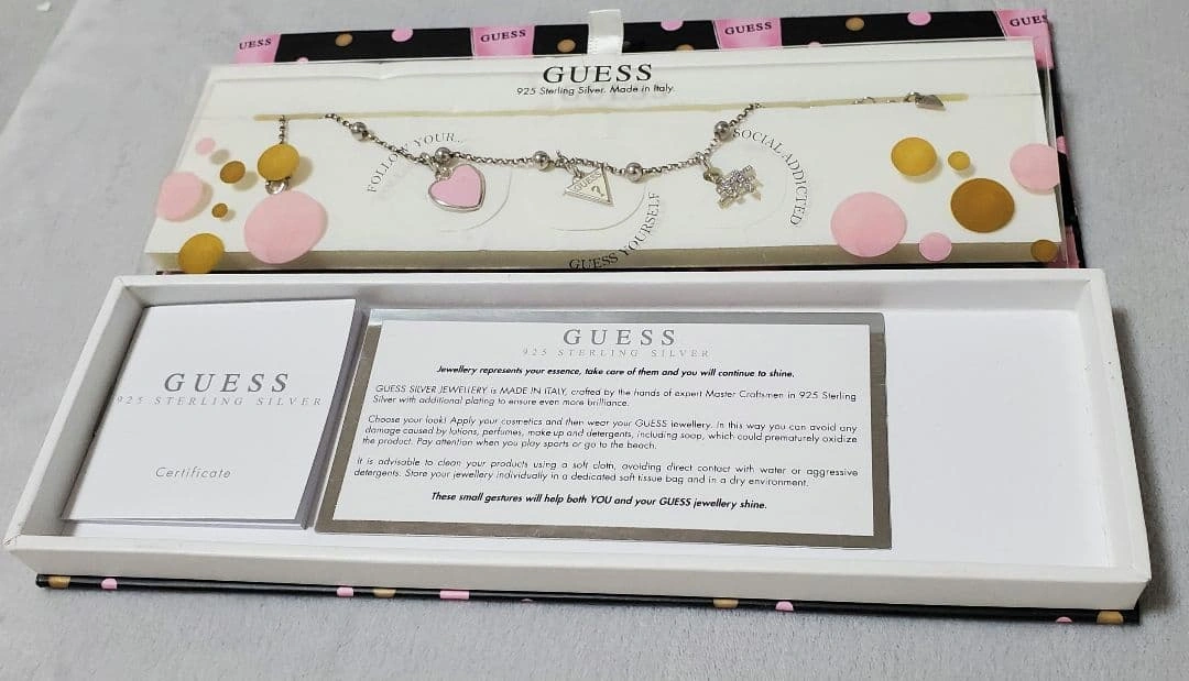 GUESS 925 シルバーブレスレット(未使用・箱付き)の写真3枚目