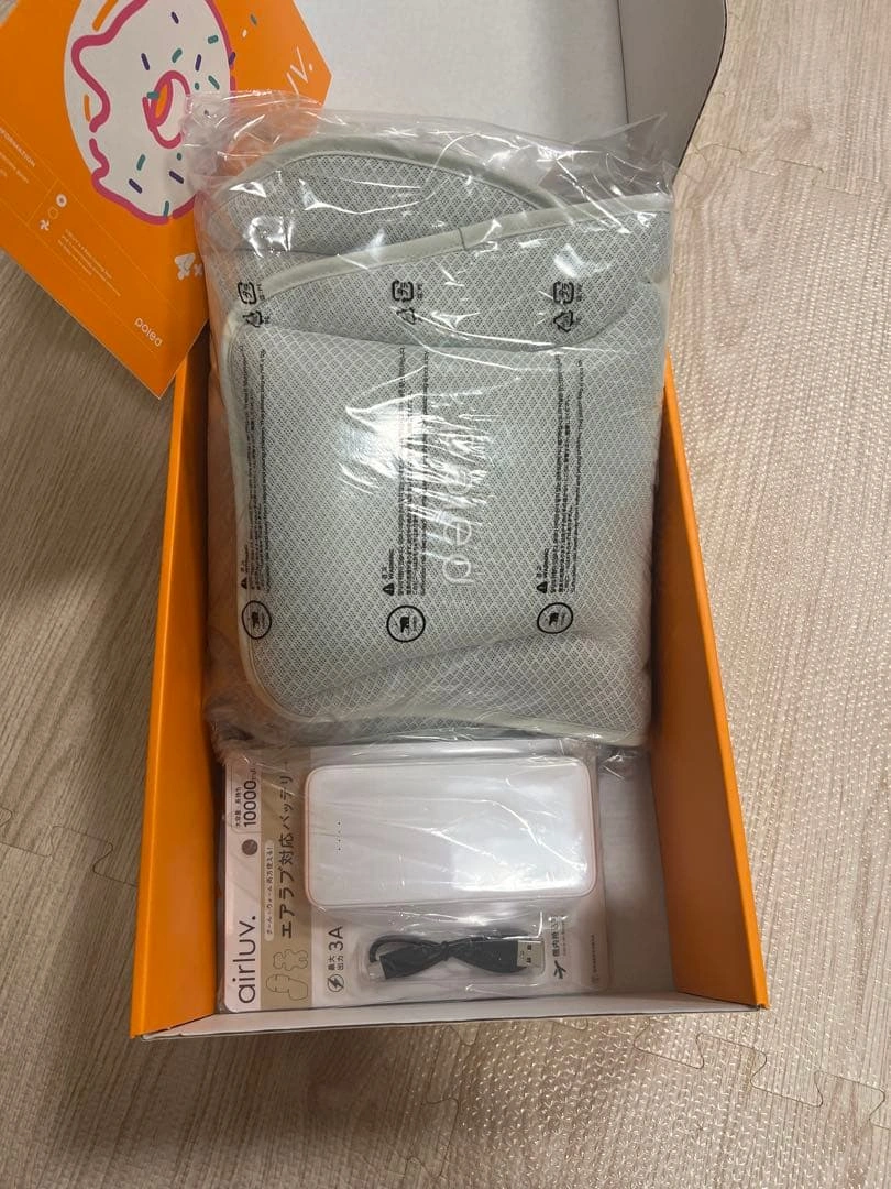 エアラブ4プラスドーナツ airluv 4+ DONUT ベビーカーファンシートの写真2枚目