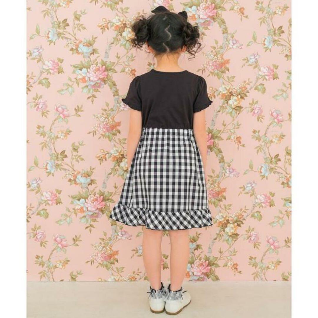 むーのんのん　ギンガムチェックワンピースの写真3枚目