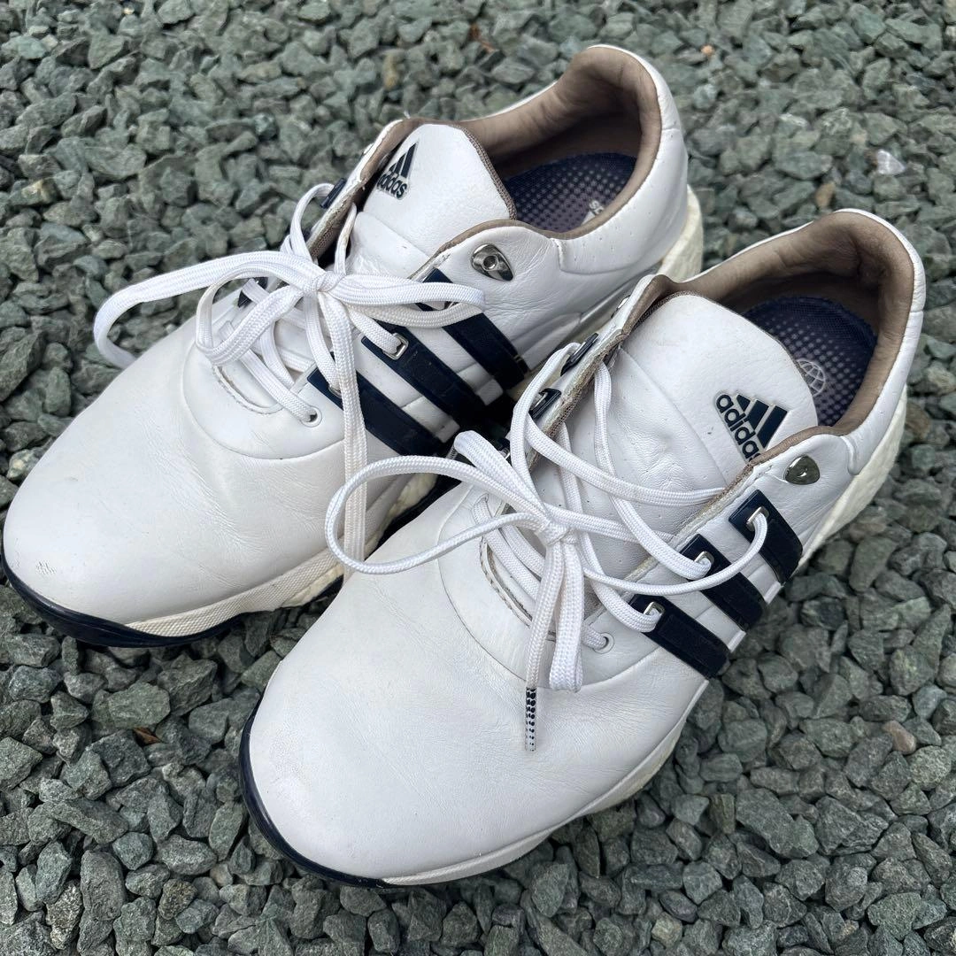 adidas Tour360 22ゴルフシューズ ホワイト メンズ 27.5cm