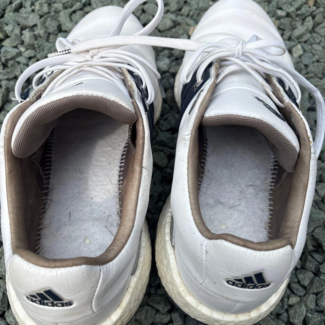 adidas Tour360 22ゴルフシューズ ホワイト メンズ 27.5cmの写真7枚目