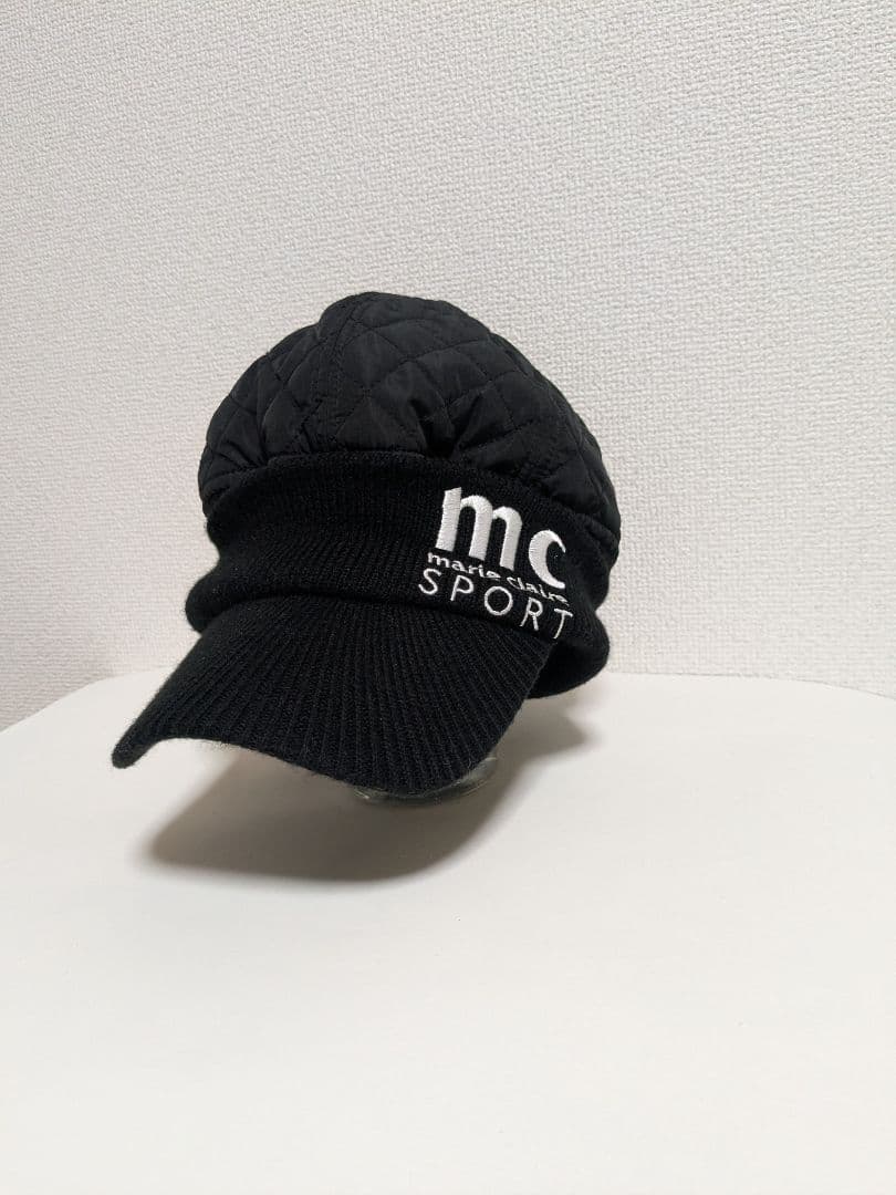 MC SPORT マリクレール ゴルフ キャップ 帽子 キルティング ニットの写真2枚目