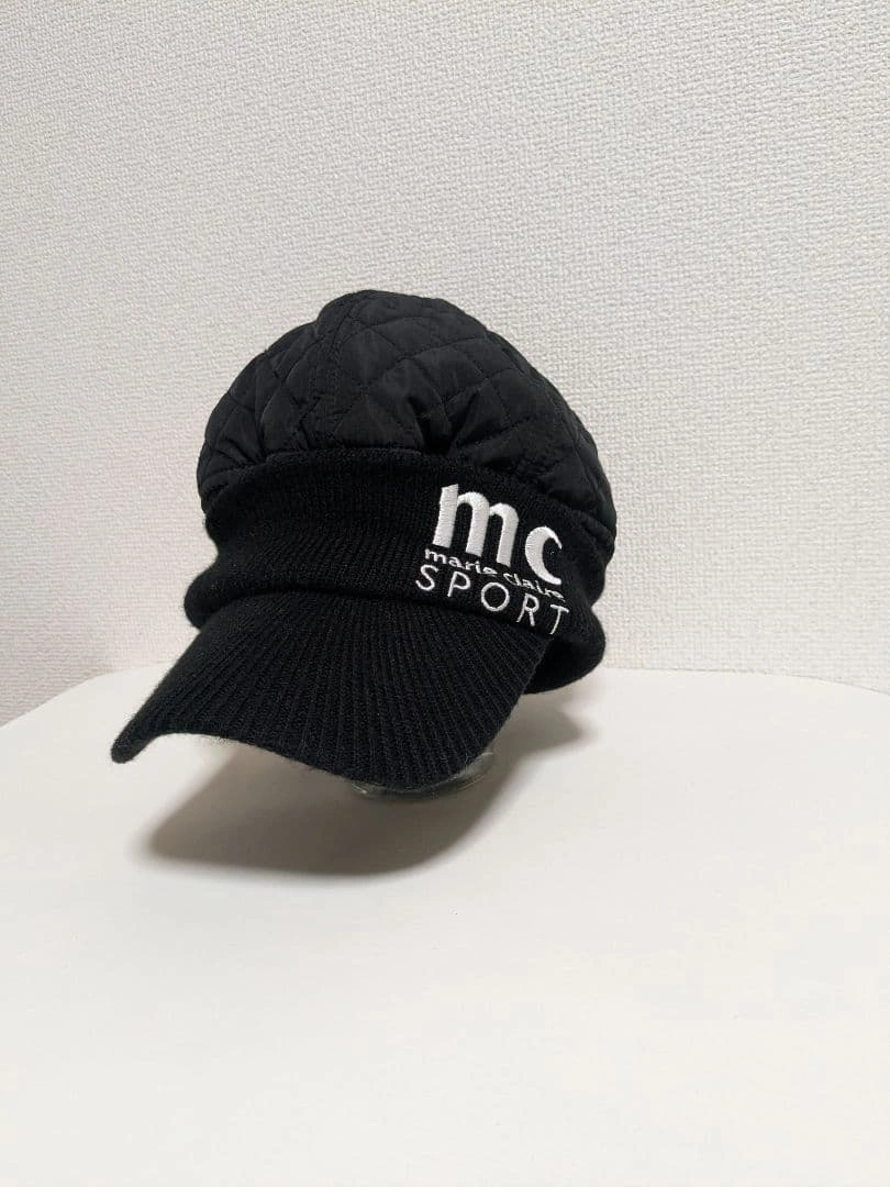 MC SPORT マリクレール ゴルフ キャップ 帽子 キルティング ニットの写真2枚目