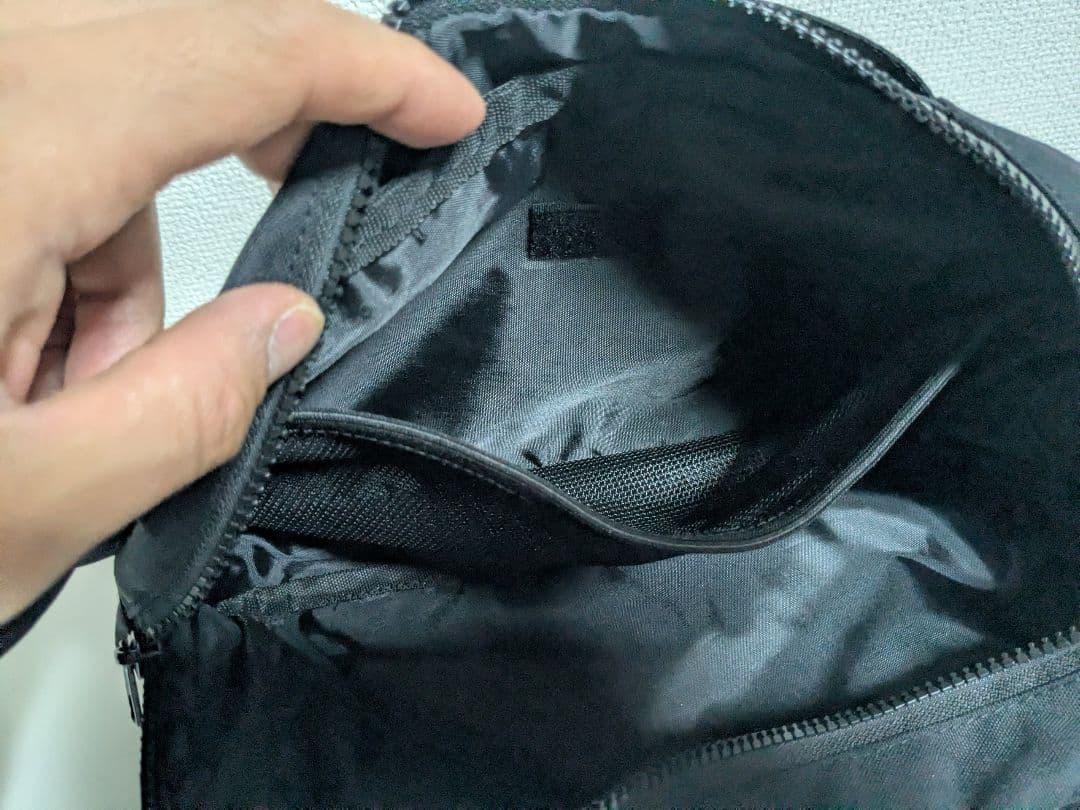 【美品】CORDURA 2WAYボディバッグ 黒の写真8枚目