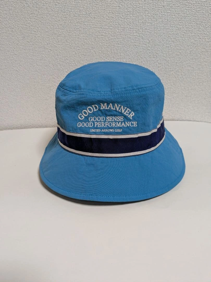 United Arrows Golf バケットハット 青 美品の写真3枚目