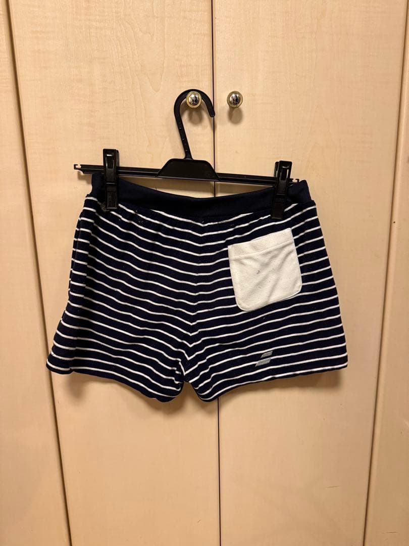 バボラ babbler ストライプ ハーフパンツ ネイビーの写真2枚目