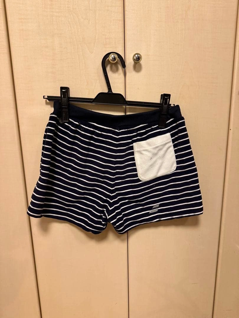 バボラ babbler ストライプ ハーフパンツ ネイビーの写真2枚目