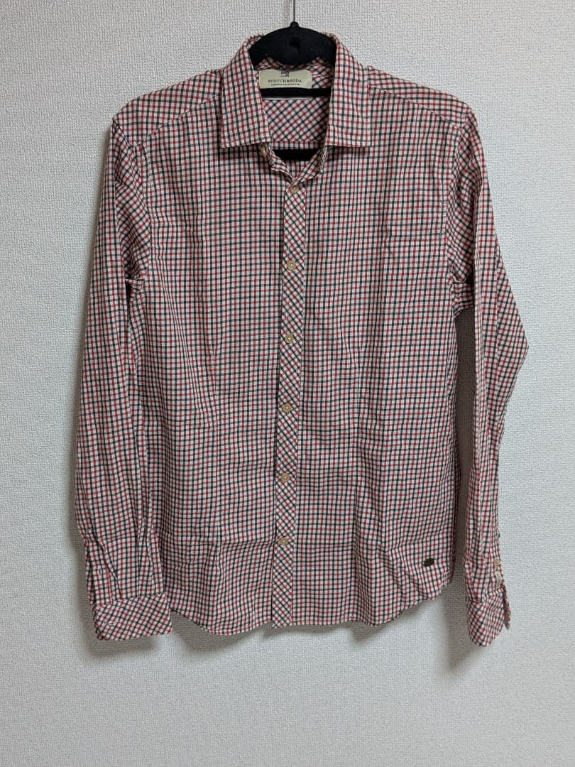 Scotch & Soda チェックシャツ スリムフィット 瘦腰 コットン 長袖の写真2枚目