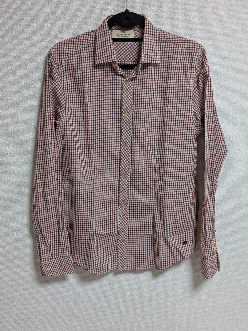 Scotch & Soda チェックシャツ スリムフィット 瘦腰 コットン 長袖の写真2枚目