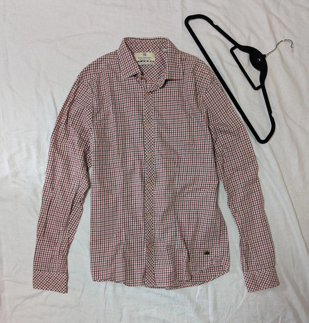 Scotch & Soda チェックシャツ スリムフィット 瘦腰 コットン 長袖の写真4枚目