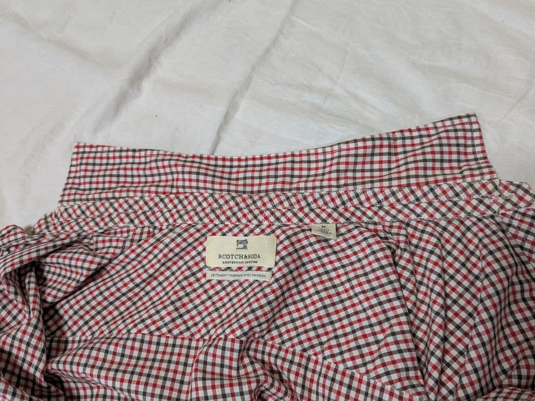 Scotch & Soda チェックシャツ スリムフィット 瘦腰 コットン 長袖の写真7枚目