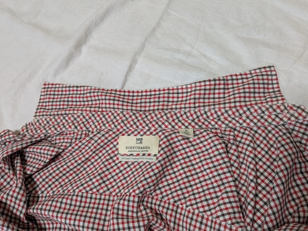 Scotch & Soda チェックシャツ スリムフィット 瘦腰 コットン 長袖の写真7枚目