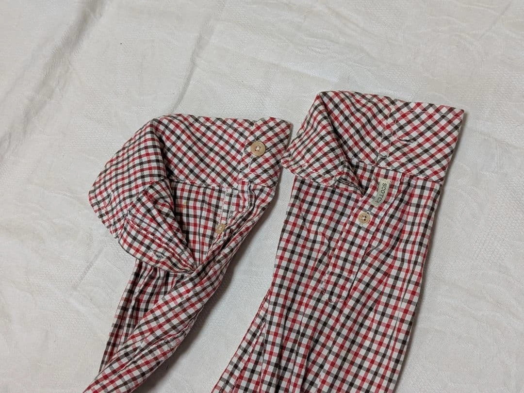 Scotch & Soda チェックシャツ スリムフィット 瘦腰 コットン 長袖の写真8枚目