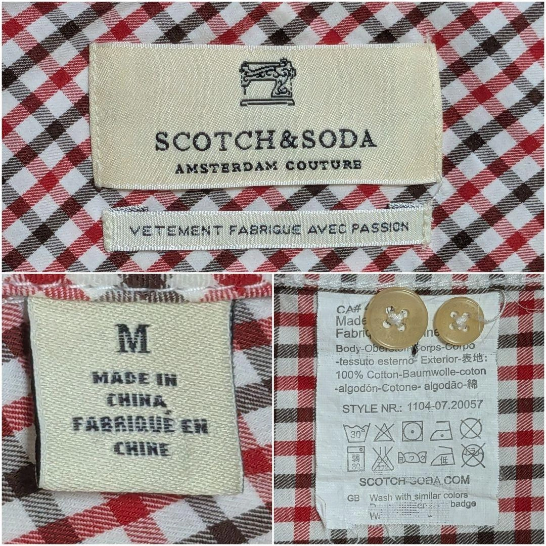 Scotch & Soda チェックシャツ スリムフィット 瘦腰 コットン 長袖の写真9枚目