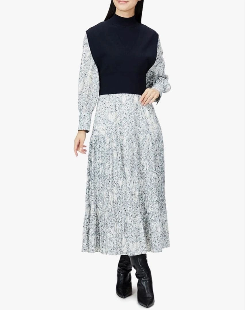 SNIDEL ニットベストレイヤードワンピ SWNO225044 レディース美品