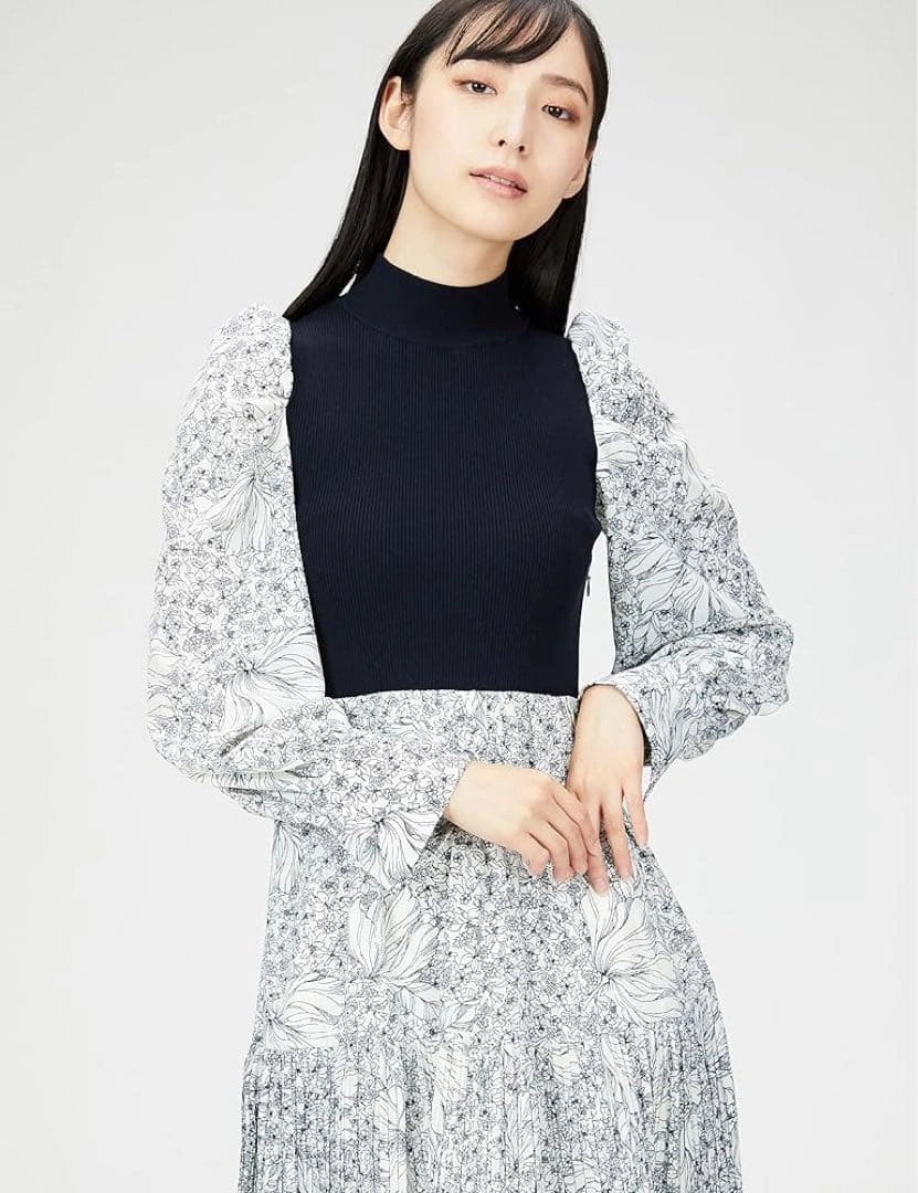 SNIDEL ニットベストレイヤードワンピ SWNO225044 レディース美品の写真2枚目