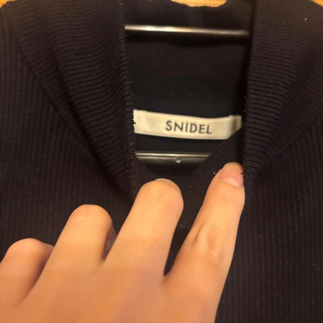SNIDEL ニットベストレイヤードワンピ SWNO225044 レディース美品の写真4枚目