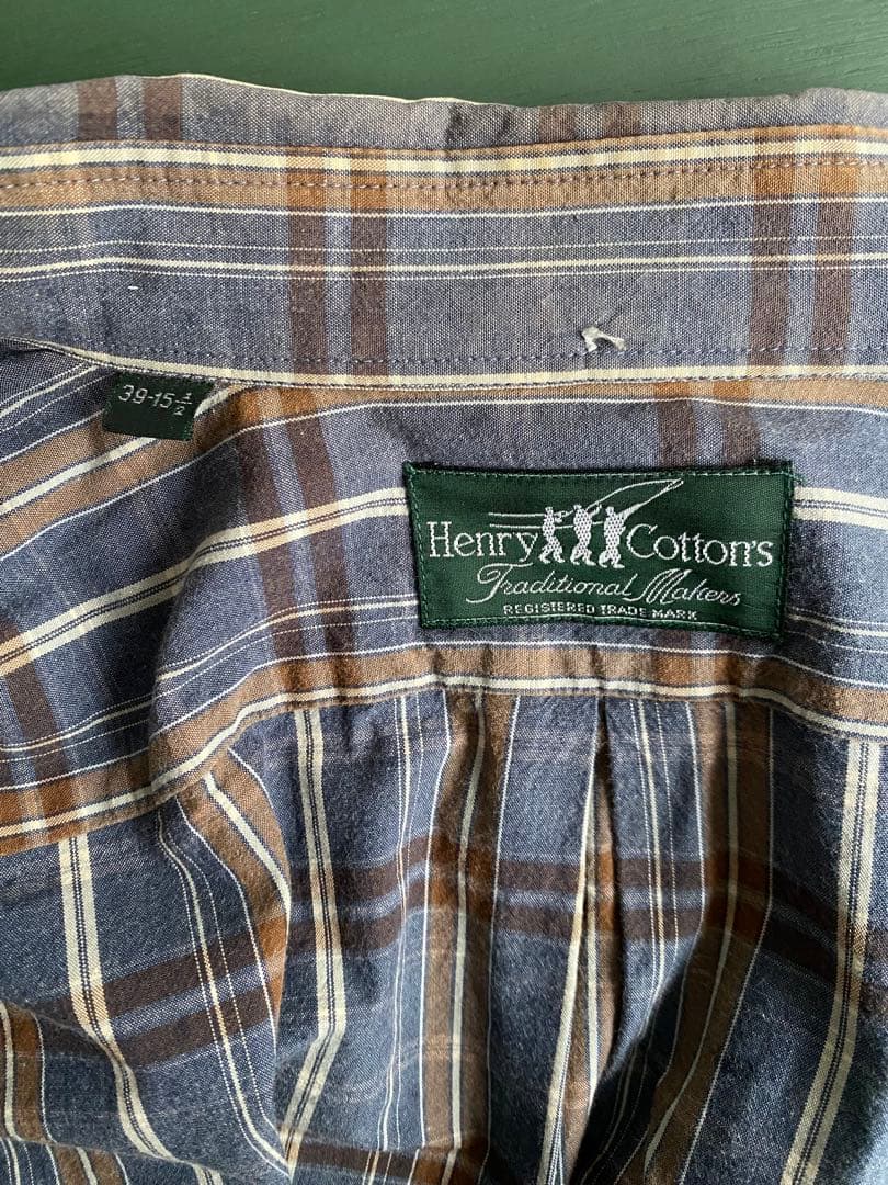 Henry Cottons チェック柄シャツ 39-15 1/2 M Lの写真3枚目