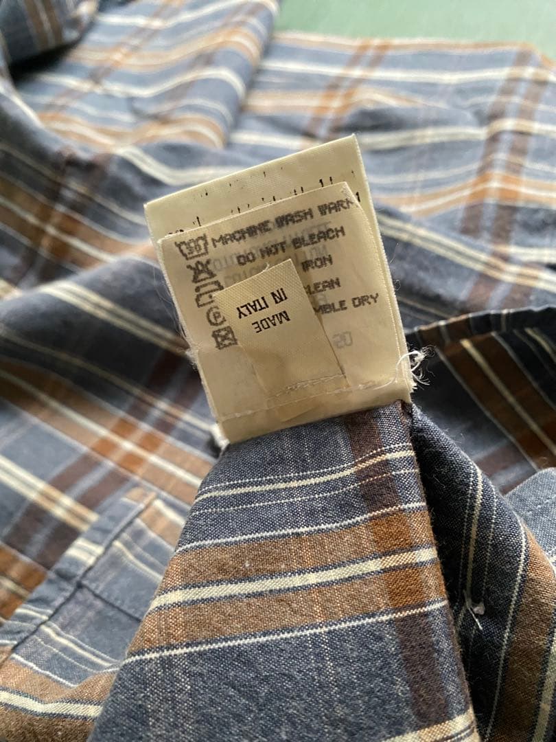 Henry Cottons チェック柄シャツ 39-15 1/2 M Lの写真5枚目