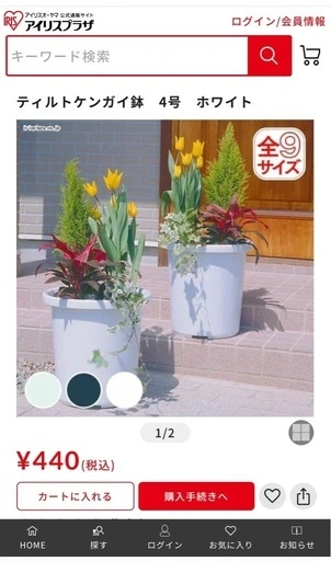 アイリスオーヤマ 植木鉢セット(未使用)の写真3枚目