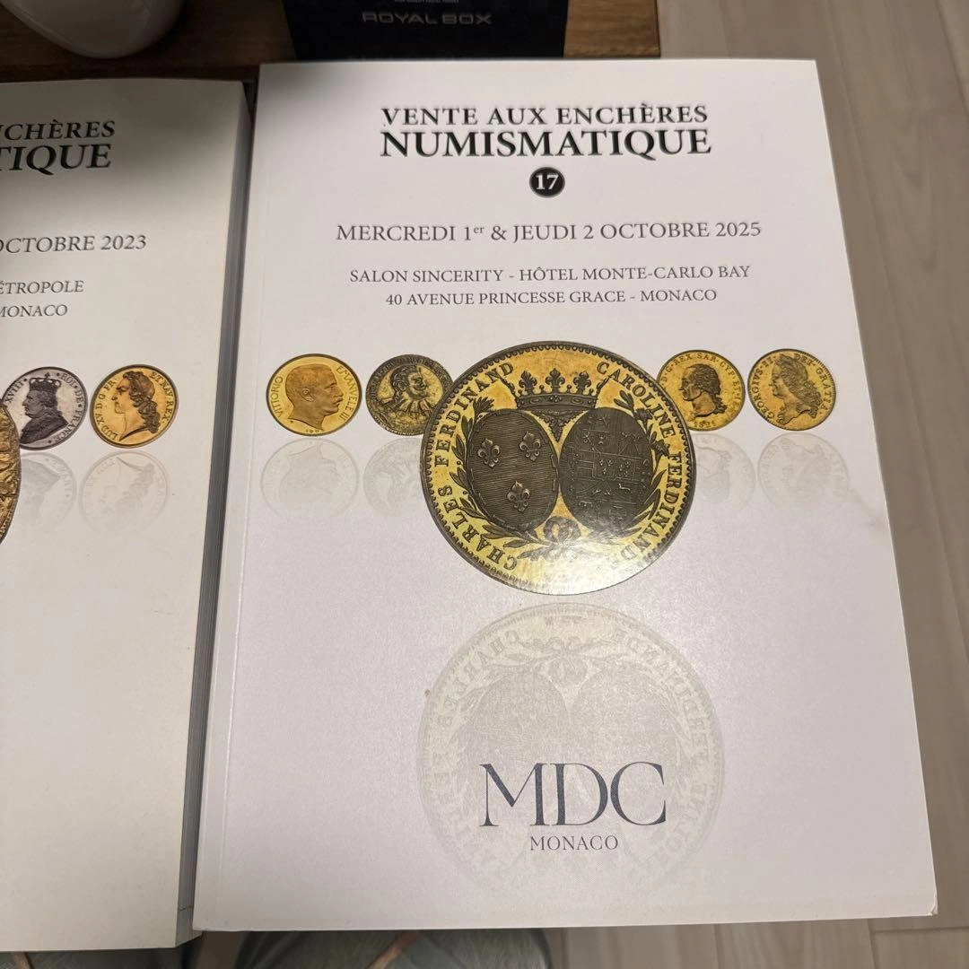 MDC モナコ 銭幣オークションカタログ 3冊セット(2023-2026)