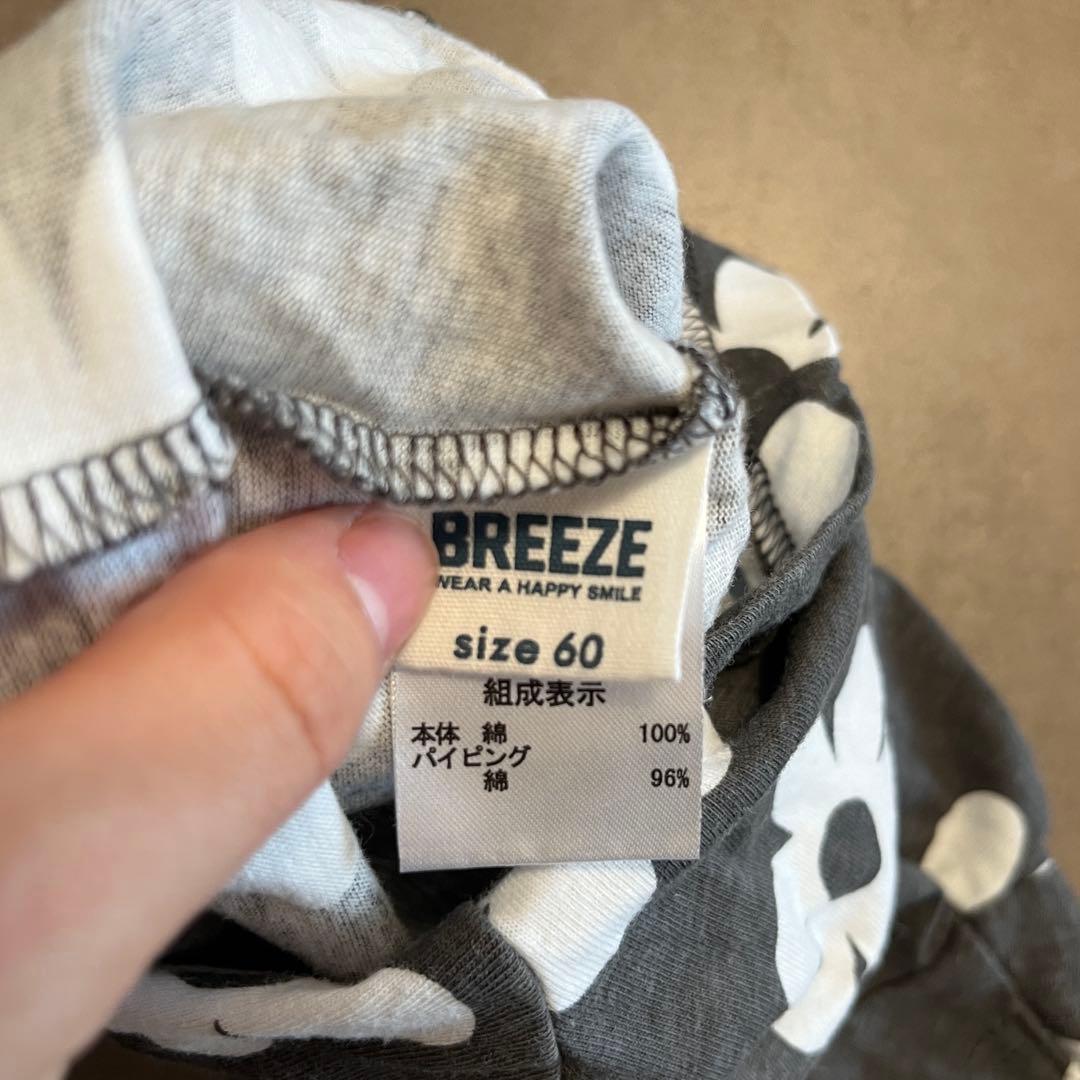 BREEZE 花柄ロンパース サイズ60の写真3枚目