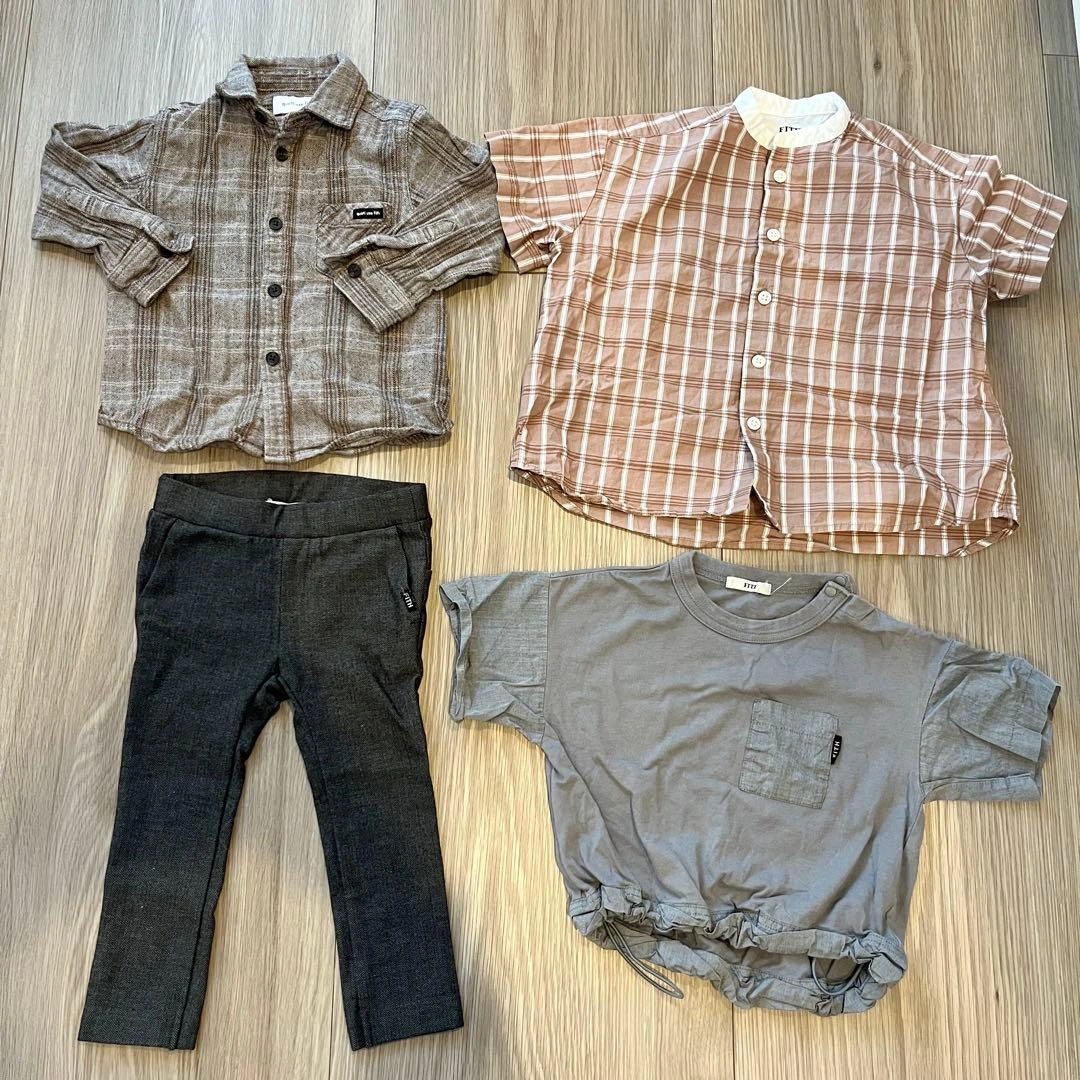 【美品】FITH カジュアル服4枚セット Mサイズ(80-90cm)