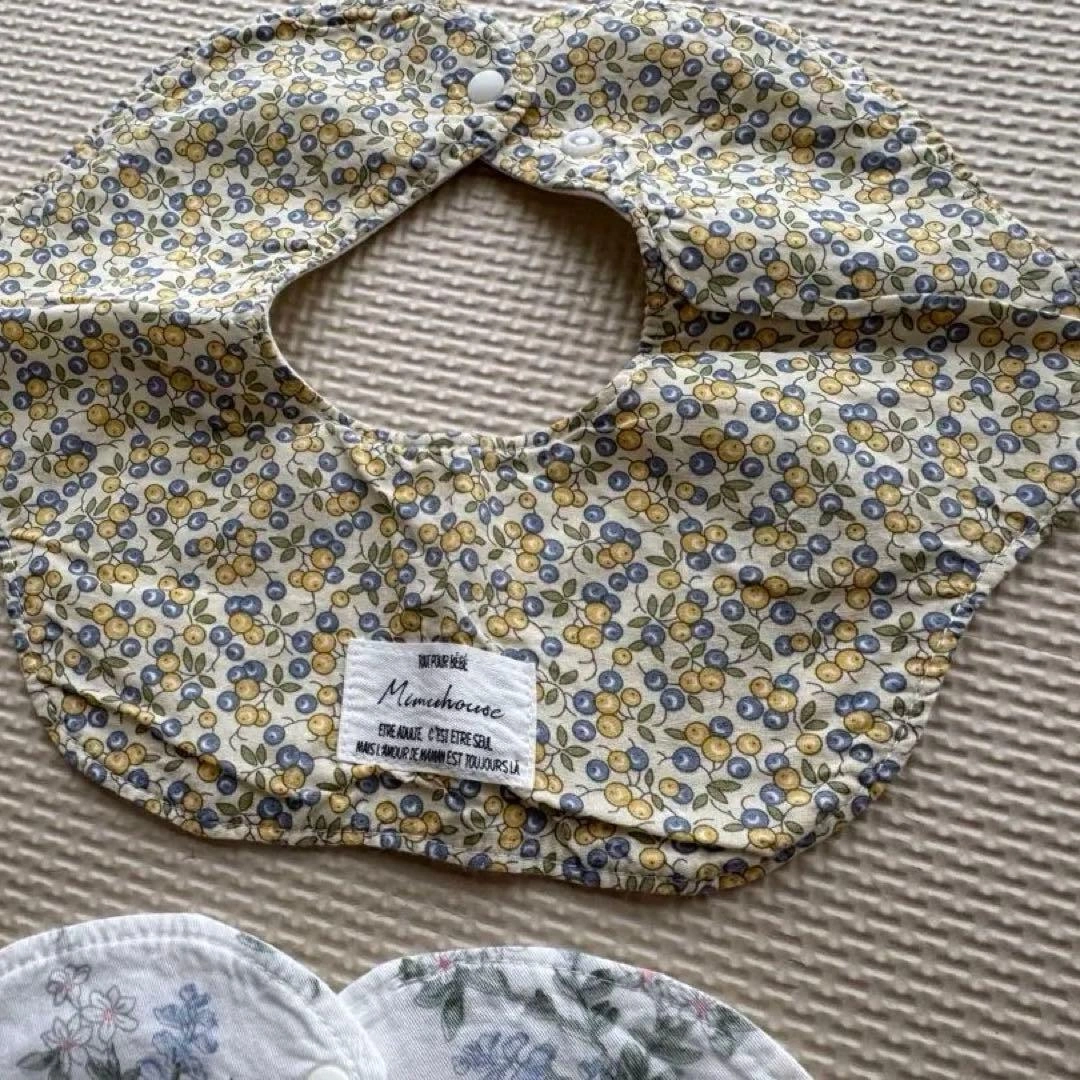 処分 花柄コットン製スタイよだれ掛け7枚セット お洒落の写真6枚目