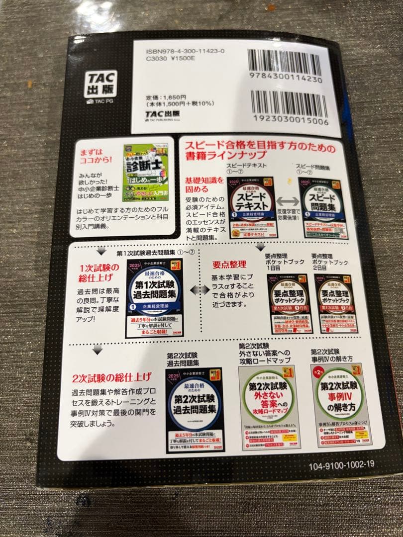 中小企業診断士要点整理ポケットブック 第1次試験の写真2枚目