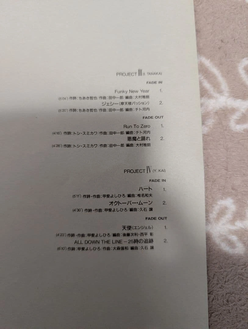 Kai Band甲斐バンド Beautiful EP-LPレコードの写真4枚目