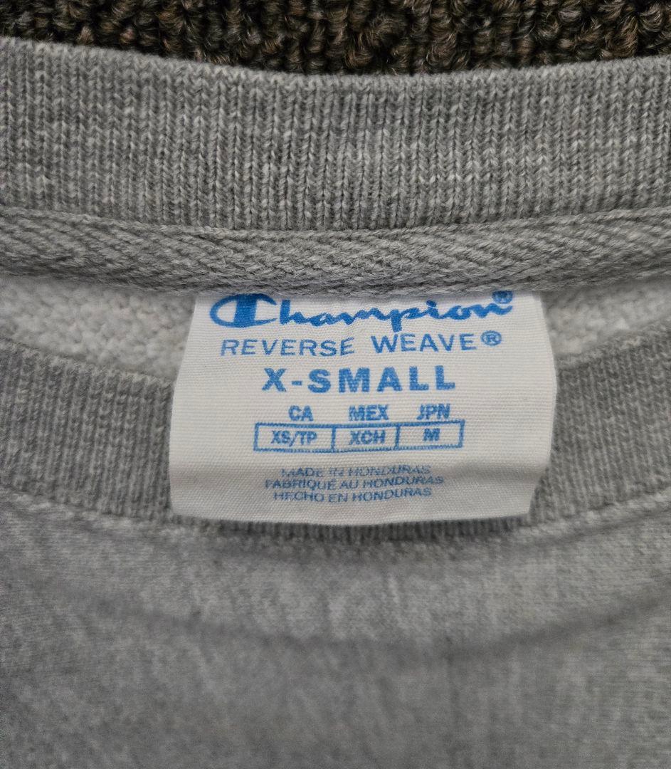 ✨Champion リバースウィーブ 刺繍 クルーネック スウェット✨古着の写真4枚目