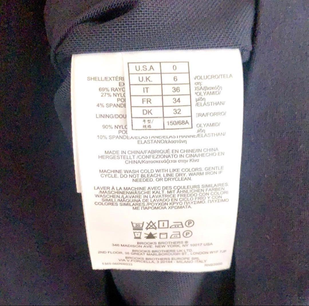 BROOKS BROTHERS ネイビー きれいめ 上品フレアワンピース 美品の写真9枚目