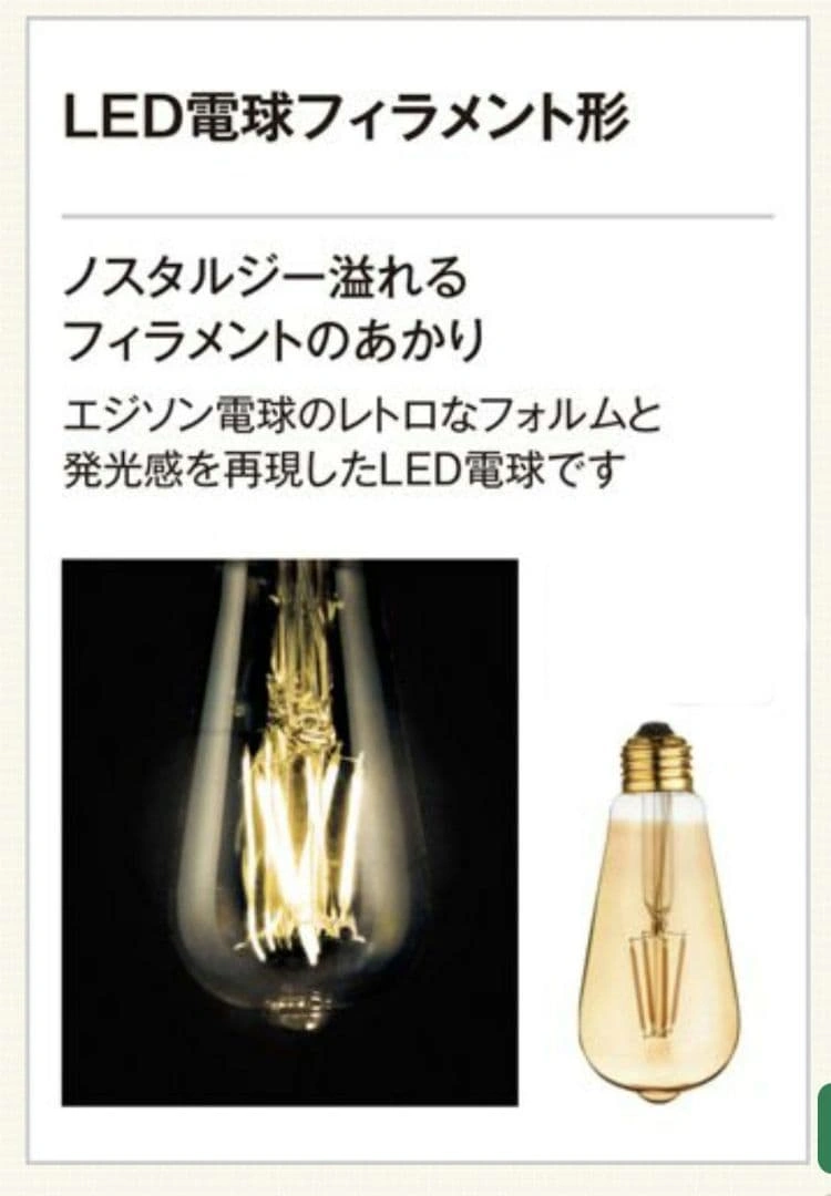 LED電球 フィラメント型 5個セットの写真4枚目