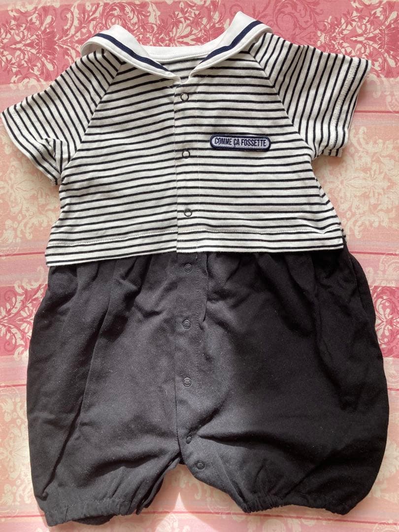 COMME CA FOSSETTE セーラーロンパース