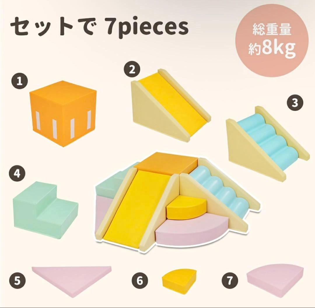 ソフトブロック おもちゃ アスレチック ブロック クッション玩具 こどもの写真8枚目