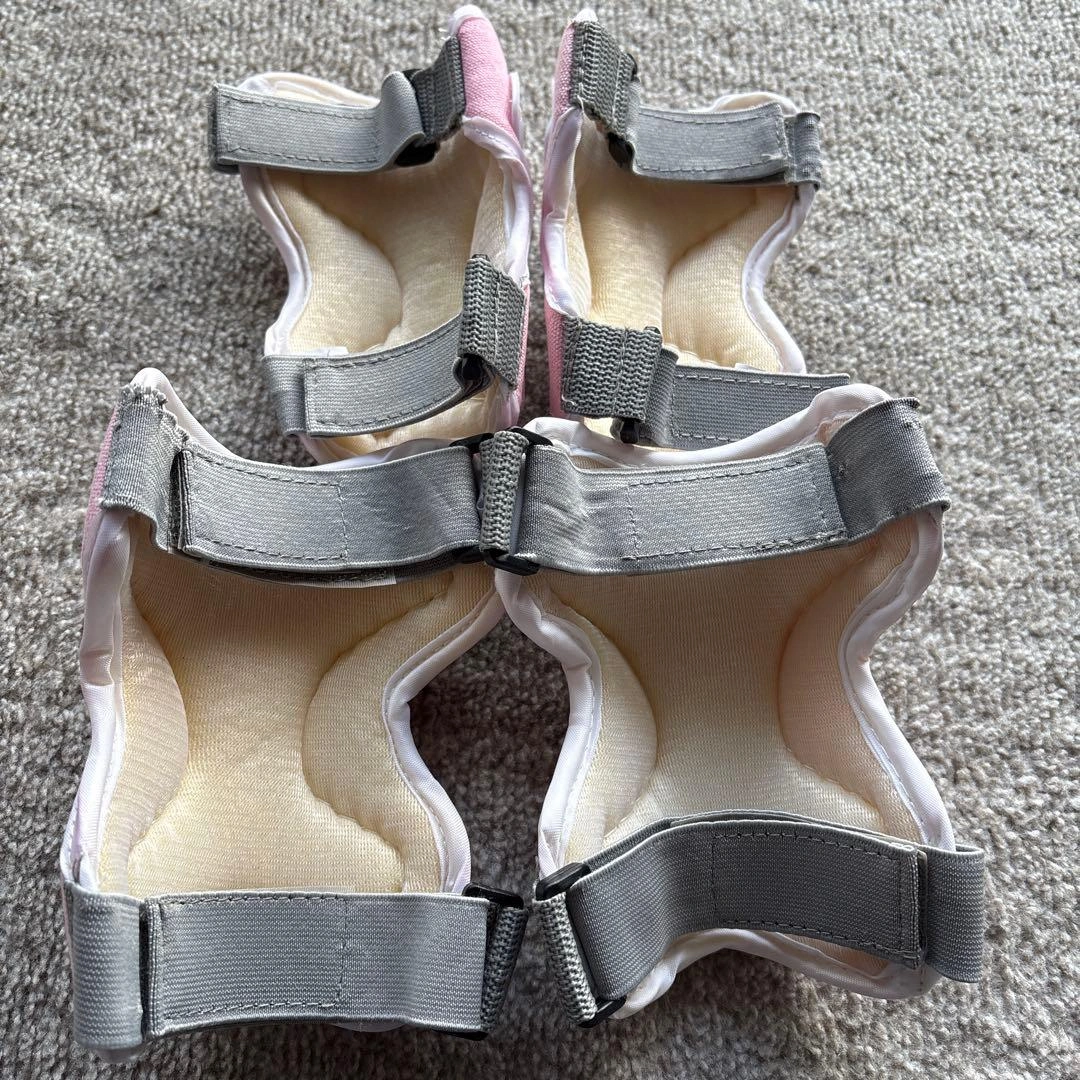 子ども用 肘膝プロテクター Mサイズ ピンクの写真2枚目