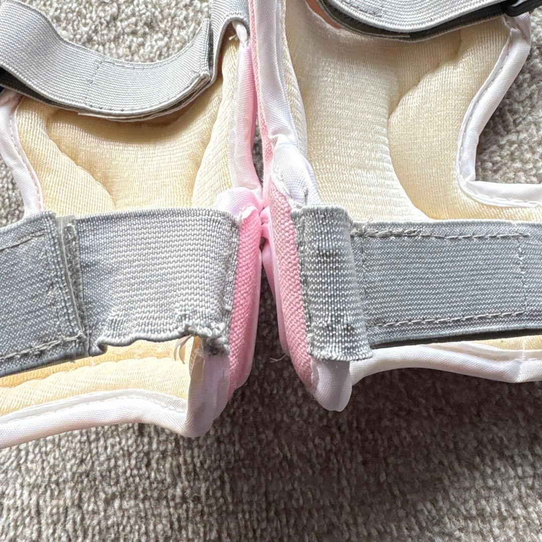 子ども用 肘膝プロテクター Mサイズ ピンクの写真4枚目