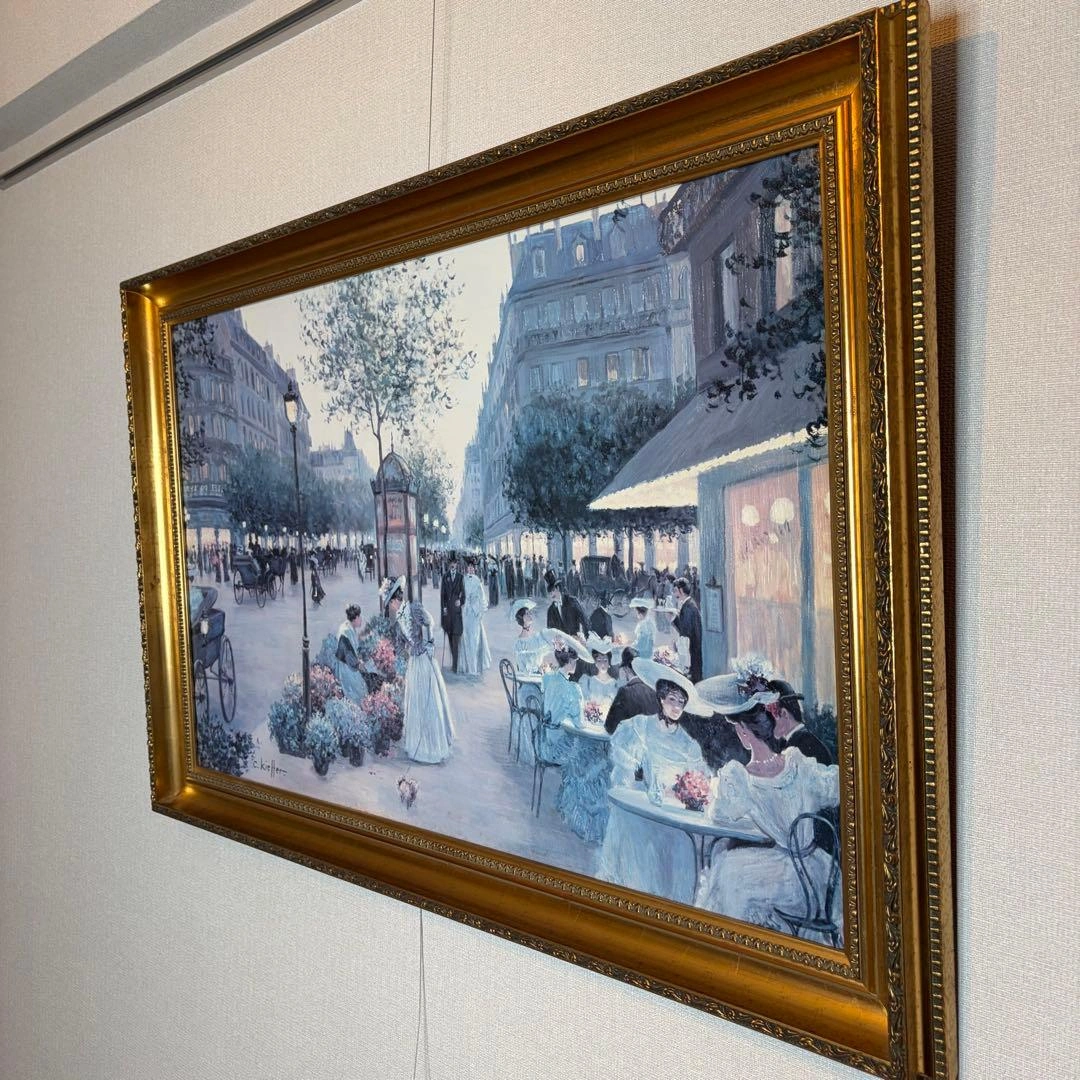 イタリア製Demain 絵画 c.kieffer "AN EVENING OUTの写真2枚目