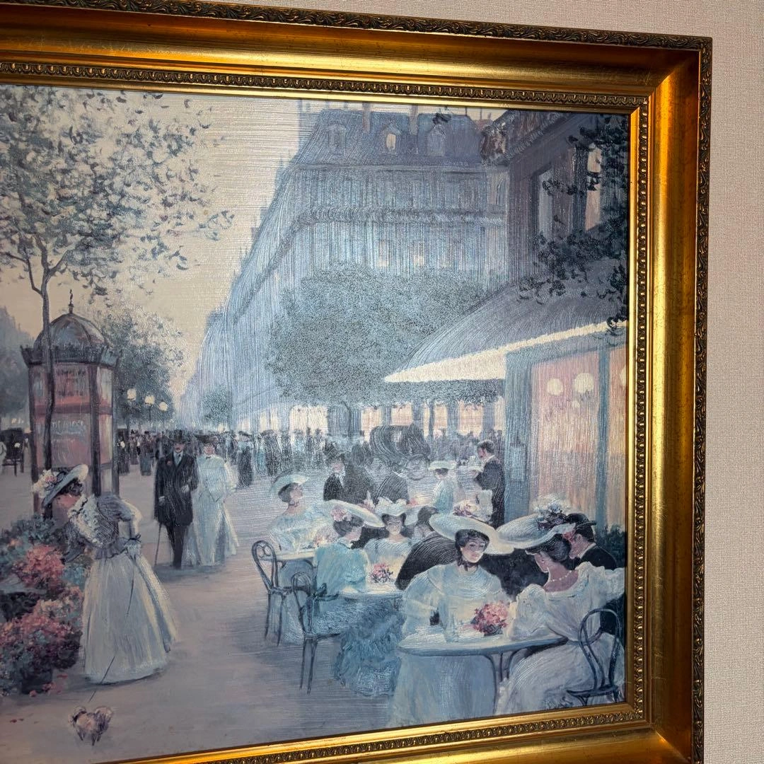 イタリア製Demain 絵画 c.kieffer "AN EVENING OUTの写真4枚目