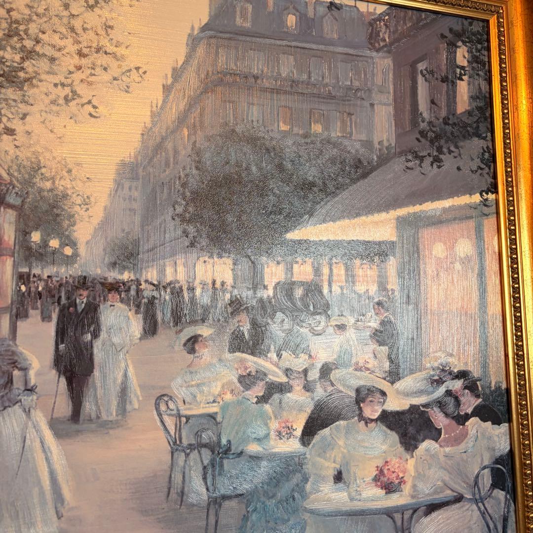 イタリア製Demain 絵画 c.kieffer "AN EVENING OUTの写真5枚目