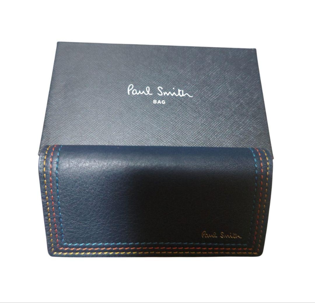 値下げ♪【新品未使用】Paul Smith ネイビー レザー キーケースの写真2枚目