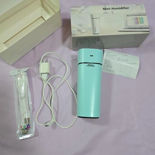 ミニ加湿器 ポータブル加湿器 HMT-M11 ブルー