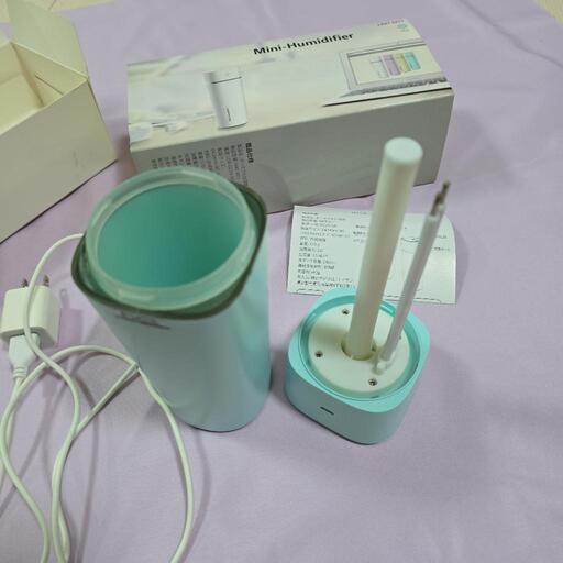 ミニ加湿器 ポータブル加湿器 HMT-M11 ブルーの写真4枚目