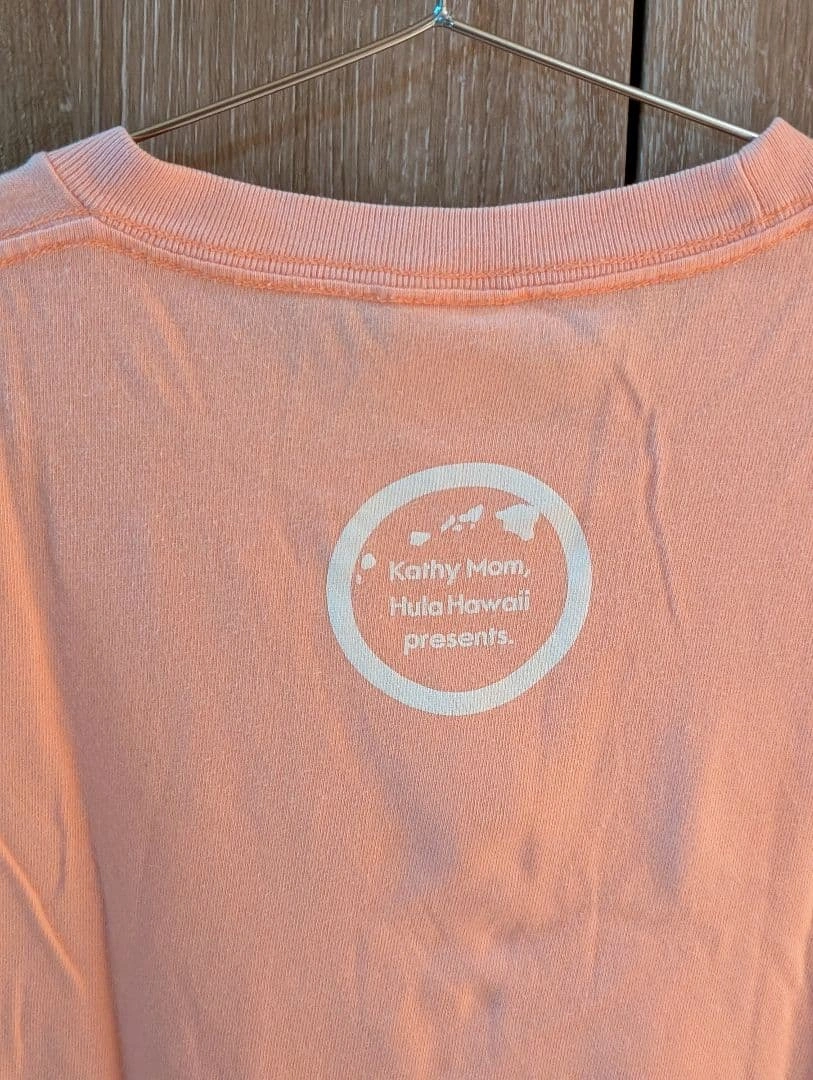 キッズ160 Sサイズ 古着Tシャツ オレンジ 環境保護 Tシャツの写真5枚目