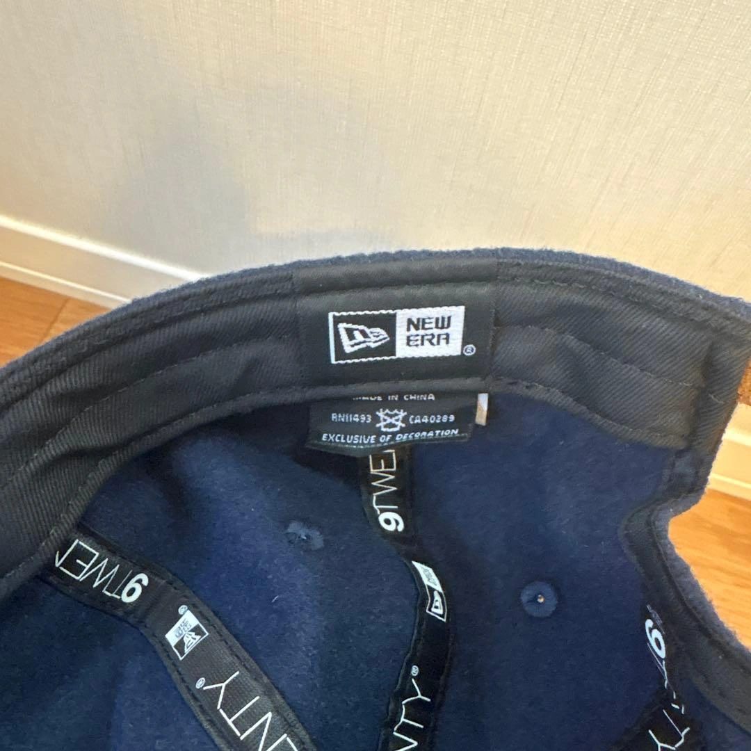 New Era NYロゴ ベースボールキャップ ネイビーの写真6枚目